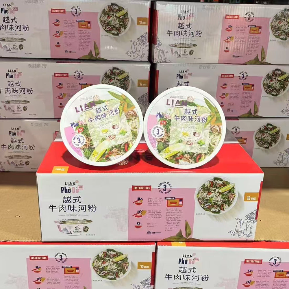 LIAN-Pho-Bo-Vietnamese-Style-Beef-Flavour-Instant-Rice-Noodles-70g-x-12-–-Limited-Import-3