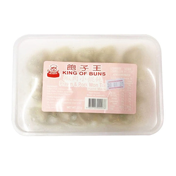 Hoành Thánh (Wonton) Nhân Tôm Thịt King of Buns 220 g – vỏ mỏng, nhân đậm vị