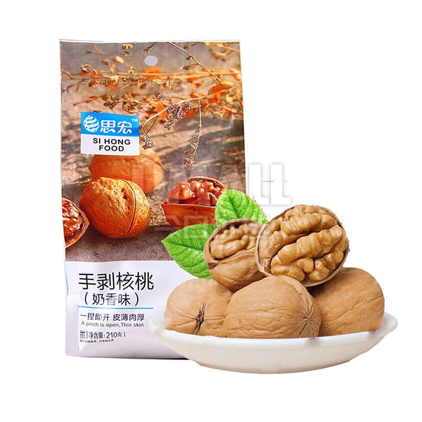 Si Hong Hand-Peeled Roasted Walnuts with Milky Flavor 210g