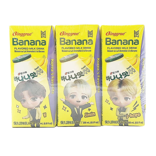 Binggrae Banana Flavored Milk Drink - 200ml x 6 Packs