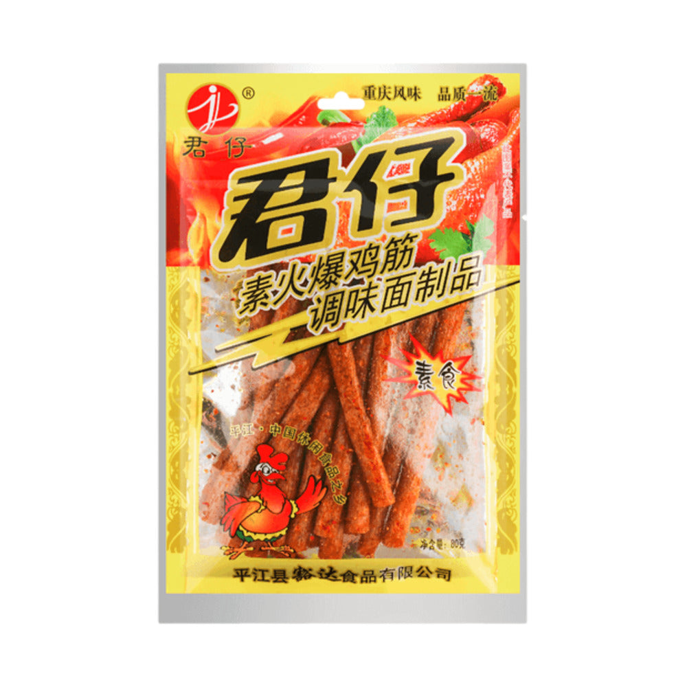 junzai-vegetarian-spicy-chicken-tendon-style-wheat-snack-sticks-80g-chinese-spicy-gluten-snack-1