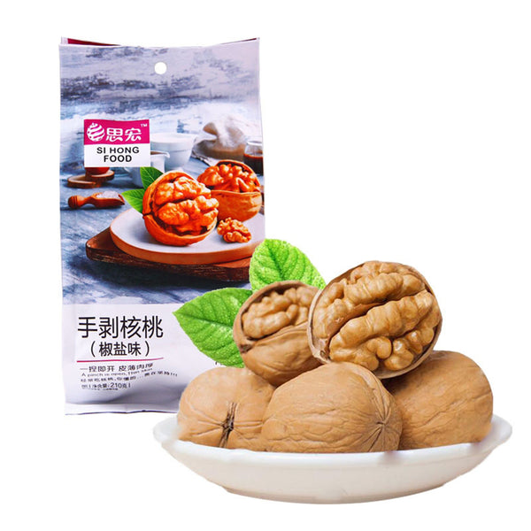 Sihong Hand-Peeled Roasted Walnuts - Pepper and Salt Flavor, 210g