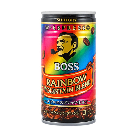 Cà Phê Boss Rainbow Mountain Blend 185 ml – espresso đóng lon đậm đà