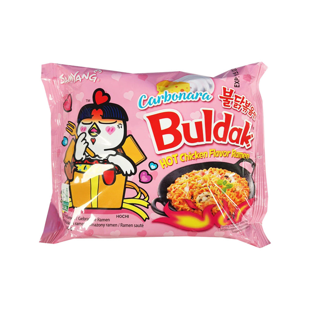 Samyang-Buldak-Carbonara-Hot-Chicken-Flavor-Ramen-130g---Korean-Spicy-Chicken-Noodles-1