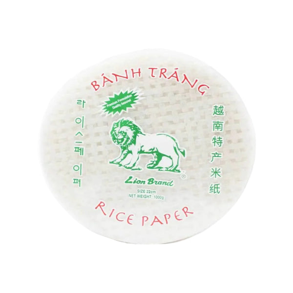 Lion Brand Vietnamese Rice Paper 22cm 1kg - Bánh Tráng Rice Paper Wrappers