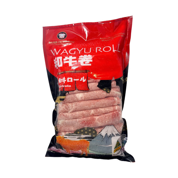 Osawa Frozen Wagyu Beef Rolls 1kg – Thinly Sliced Australian Wagyu for Hot Pot & Shabu Shabu