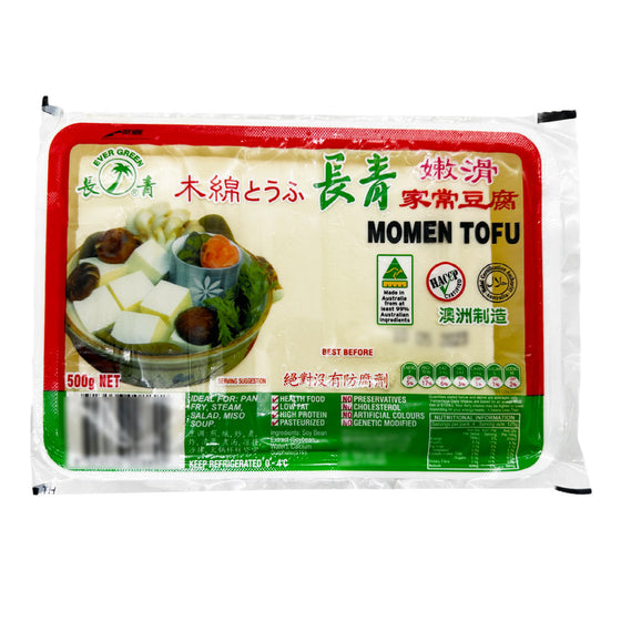 Đậu Hũ Momen Ever Green 500 g – đậu hũ Nhật giàu đạm, tiện chế biến