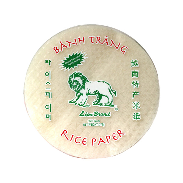 Lion Brand Vietnamese Rice Paper 22cm 375g - Bánh Tráng Spring Roll Wrappers