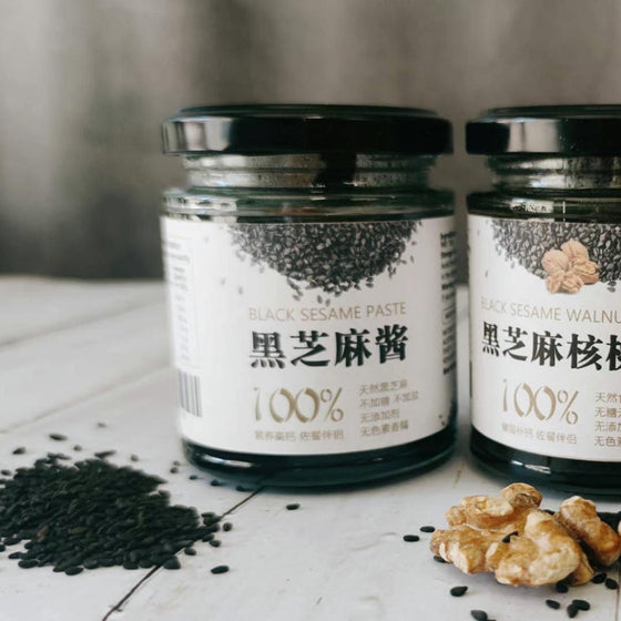 Zhenshi Shiyang Sốt Vừng Đen & Óc Chó 165 g×2 – nguyên chất 100%, vị béo thơm