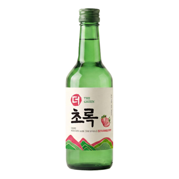 The Green Chorok Strawberry Soju 14% 360ml