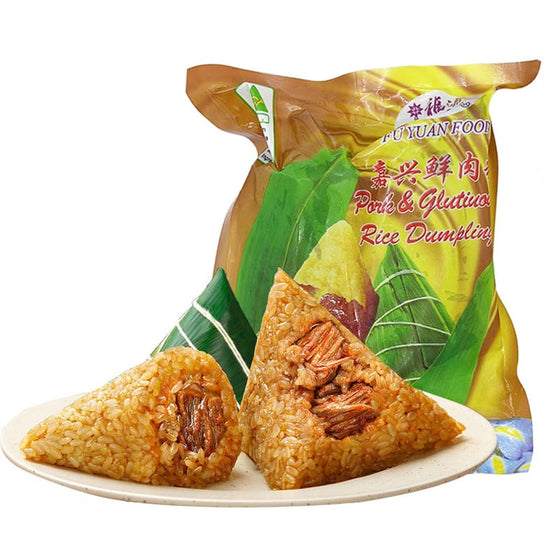 Bánh ú (Zongzi) nhân thịt heo Fuyuan 560 g – bánh nếp dẻo thơm, nhân thịt đậm đà