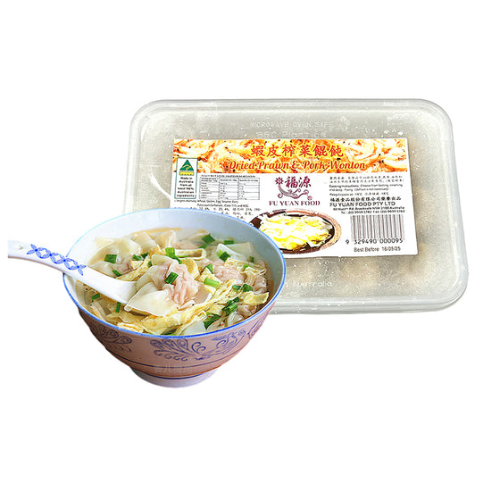 Hoành Thánh Tôm Khô Thịt Heo Fuyuan 220 g – hoành thánh đông lạnh nhân tôm thịt