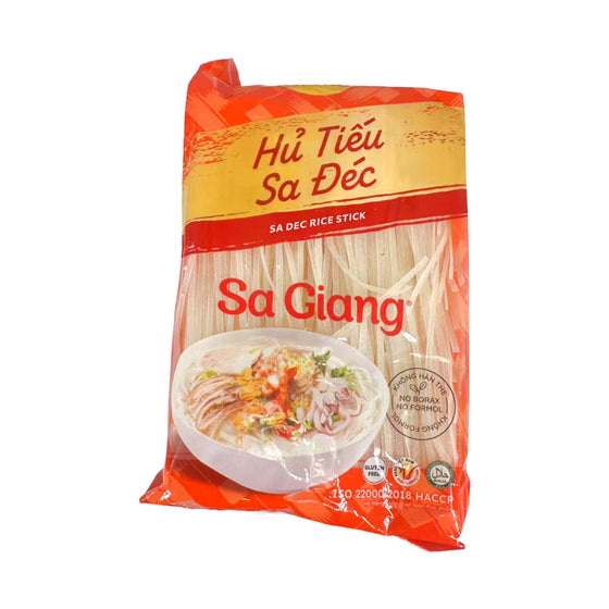 Sa Giang Vietnamese Rice Noodles - Sa Dec Rice Stick (Hủ Tiếu Sa Đéc) 400g