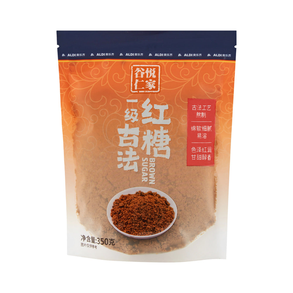 Guyue-Renjia-Traditional-Brown-Sugar-(Grade-1)-350-g-–-Limited-Import---Unrefined-Cane-Sugar-for-Baking-&-Milk-Tea-1
