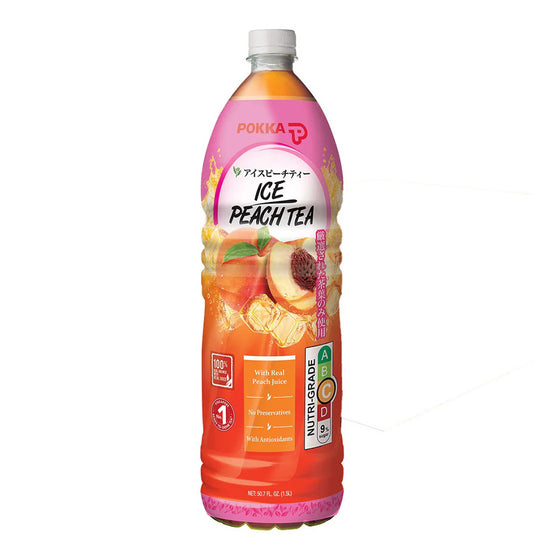 Trà Đào Đá POKKA 1.5 l – trà đào tươi mát giải khát