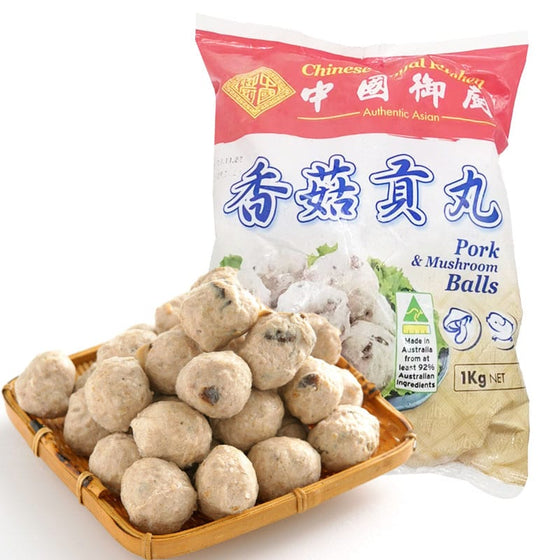 Chinese Royal Kitchen Frozen Pork & Mushroom Balls - 1kg