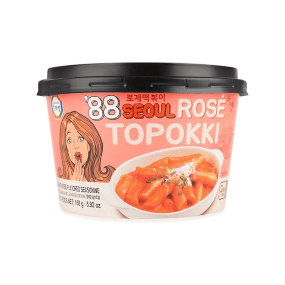 Surasang '88 Seoul Rosé Topokki 185g - Instant Korean Rice Cakes