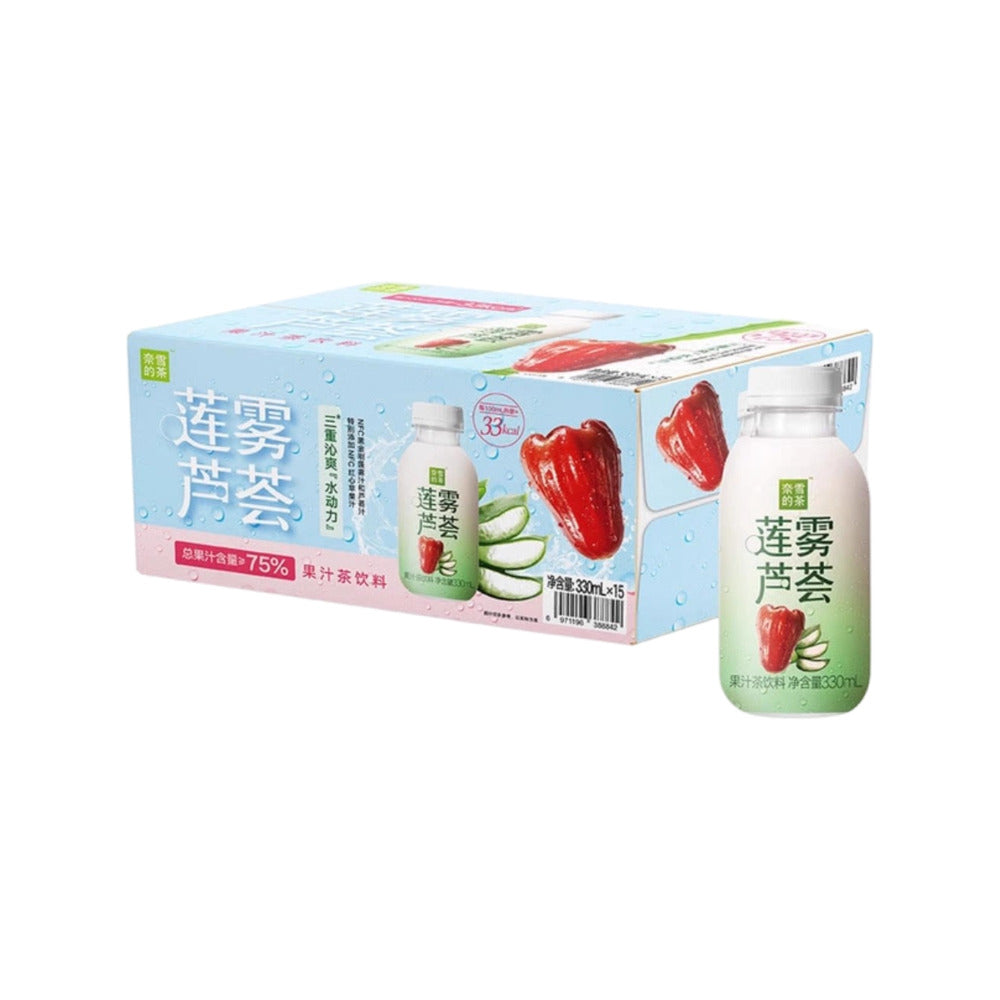 NAYUKI-Wax-Apple-(Rose-Apple)-&-Aloe-Fruit-Tea-Drink-330ml-x-15-Bottles-–-Limited-Import-1