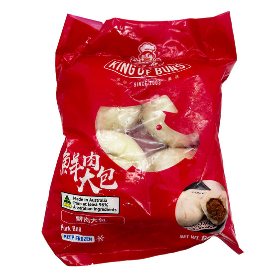 Bánh Bao Thịt Heo King of Buns 600 g (4 cái) – đông lạnh tiện hấp