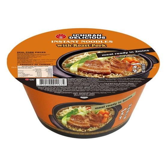 Mì Ly Ichiban Delicious Vị Heo Quay 200 g – thơm ngon, nấu nhanh 2 phút