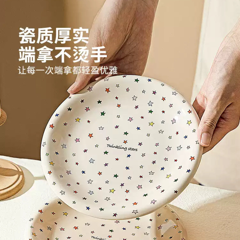 Modern-SweetHome-“Twinkling-Stars”-Porcelain-Bowl-5-Inch-(13.1-cm)-–-400-ml-Cereal/Rice/Dessert-Bowl-2