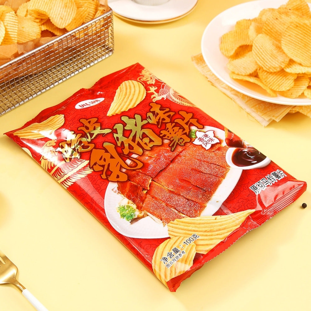 Four-Seas-Roast-Suckling-Pig-Flavour-Ripple-Cut-Potato-Chips-400g-–-Hong-Kong-Style,-Limited-Import-2