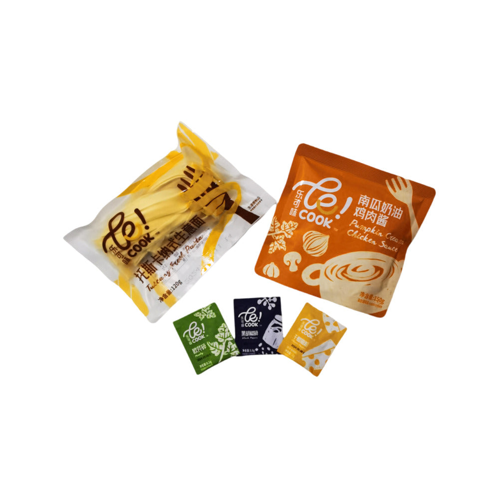 le!-COOK-Fresh-Pasta-–-Tuscan-Style-Pumpkin-Cream-Chicken-Sauce,-272g-x-4-–-Limited-Import-3