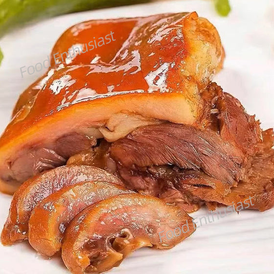 Ding's Private Kitchen Frozen Longjing Tea Smoked Pork Head Meat - 400g