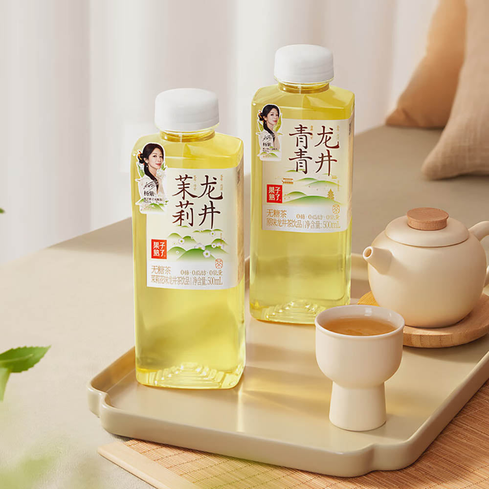 Guozishule-Sugar-Free-Qingqing-Longjing-Tea-500ml---2-Pack-1
