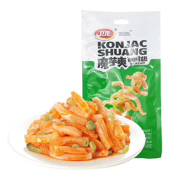 Wei Long Spicy and Sour Konjac Snack 50g