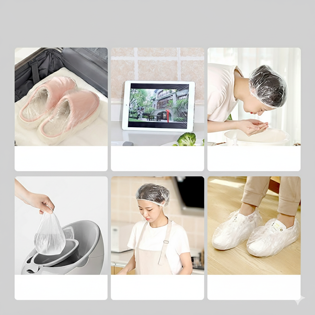 FaSoLa Disposable Bicycle Seat Covers - Transparent, Pack of 50