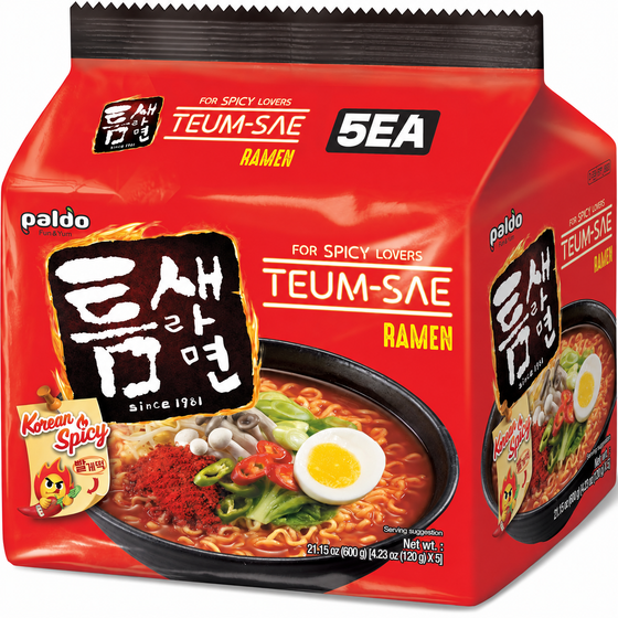 Paldo Teumsae Spicy Ramen 5 x 120g