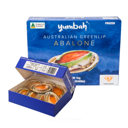 [Frozen] Yumbah Tiger Abalone 9pcs Whole Box 1kg