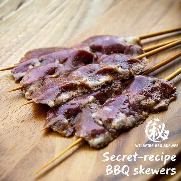 Wildfire Frozen Marinated Chicken Heart Skewers - 5 Pieces, 130g