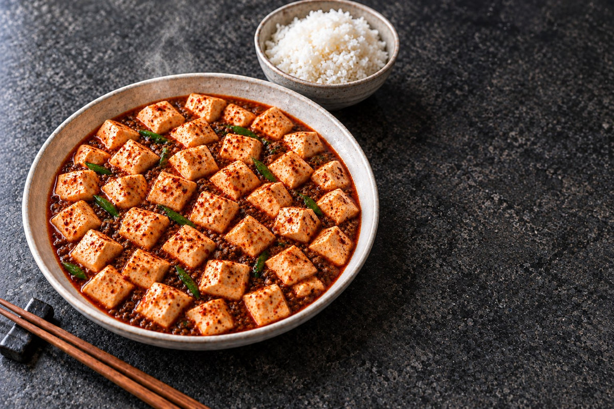 Mapo Tofu Lite, the Chengdu Way, served