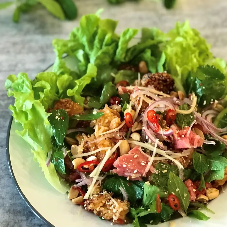 Crispy Rice Salad (Nam Khao)
