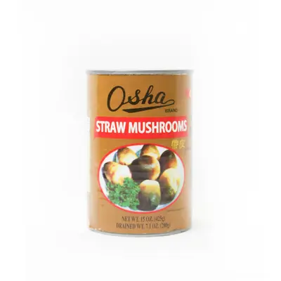 Osha Straw Mushroom Unpeeled (Brown) 425g