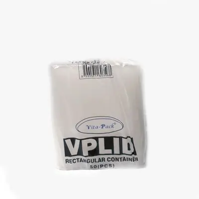Vita-pack Plastic Rectangle Lid 50pcs