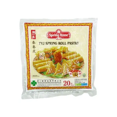 Spring Home Tyj Spring Roll Pastry (With Egg) 8.5" 275g