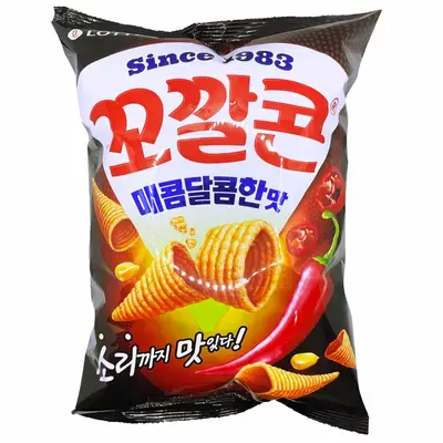 Lotte Corn Snack Spicy & Sweet Flv 134g/ 144g