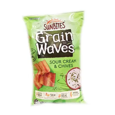 Sunbites Grain Waves Sour Cream & Chives 170g