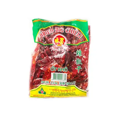 Mr. Number One Dried Big Chilli (Green Pack) 100g