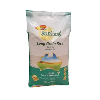 Sunrice Sunlong Long Grain Rice 25kg