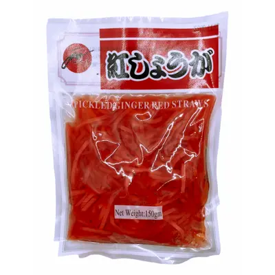 Jun Pickled Ginger Red Straws 150g
