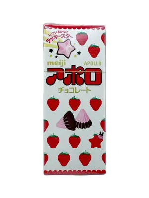 Meiji Apollo Strawberry Chocolate 46g