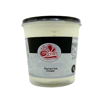 La Creme Durian Ice Cream 1L