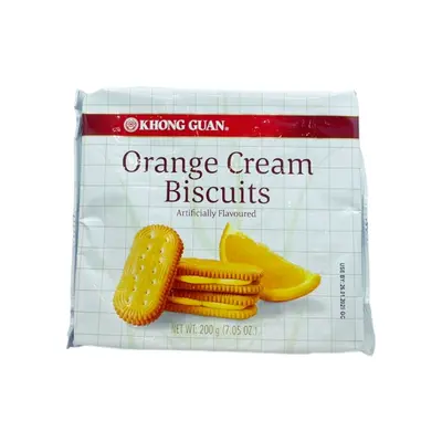 Khong Guan Orange Cream Biscuits 200g