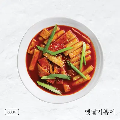 JMT Kitchen Tteokbokki Rice Cake Spicy 600g