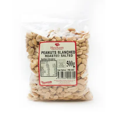 Hecham Peanuts Blanched Roasted Salted 500g