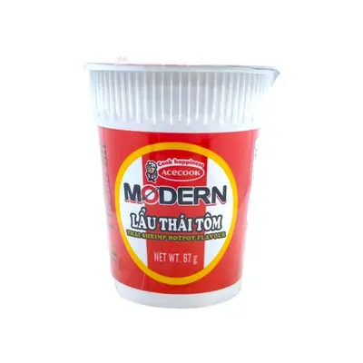 Acecook Modern Noodle Thai Shrimp Flavour Cup 67g